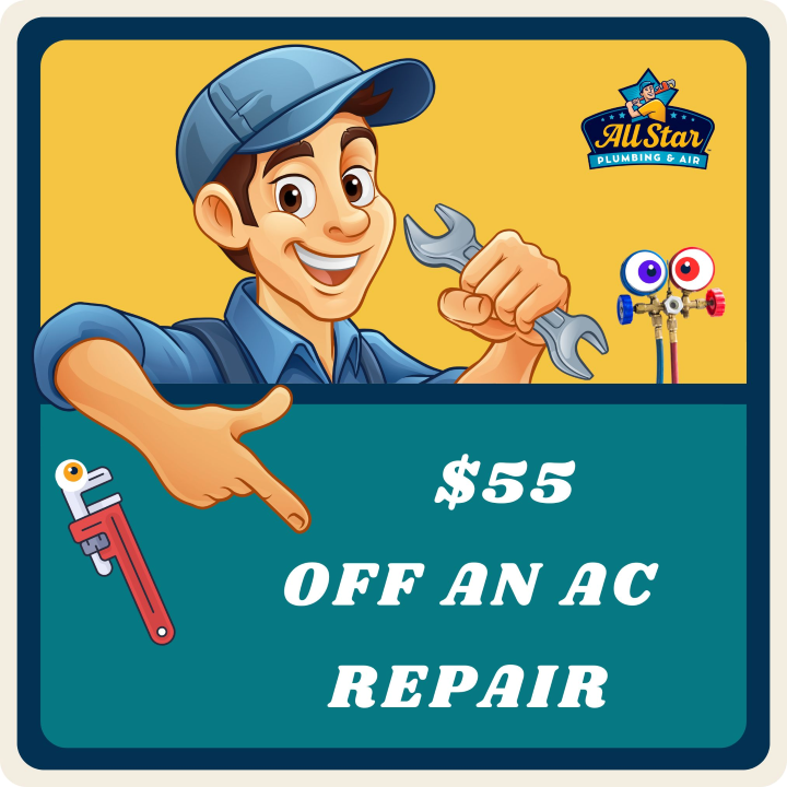 September 2026 Coupon: $55 Off an AC Repair.