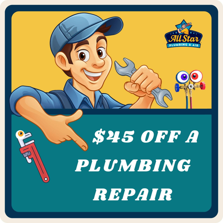 June 2026 coupon: $45 off a plumbing repair.